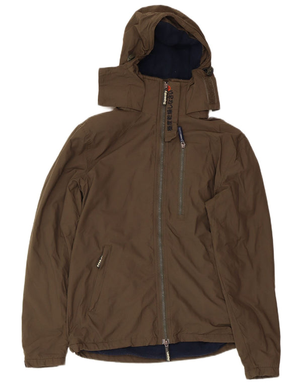 Jachetă Windbreaker cu grafică pentru bărbați Superdry UK 36 Poliester verde mic