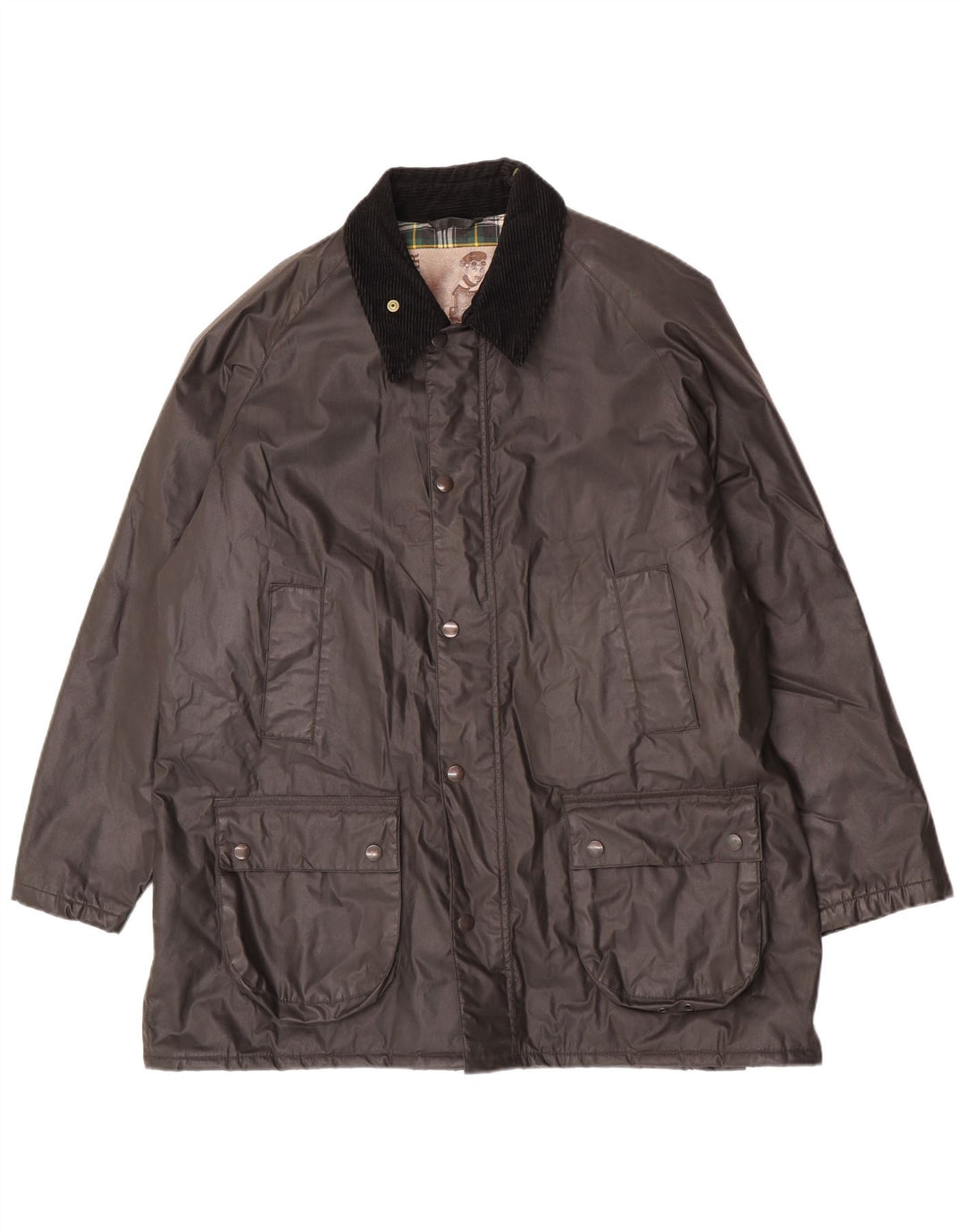 Jachetă pentru bărbați Conbipel Natural Wear din bumbac cerat UK 42 XL poliester gri