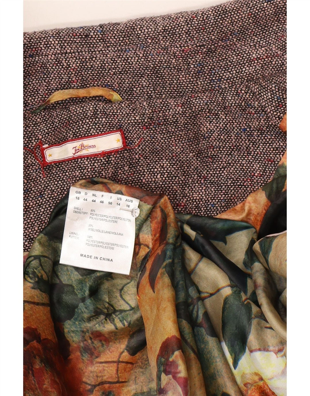 Sacou blazer pentru femei Joe Browns cu 5 nasturi UK 18 XL poliester gri