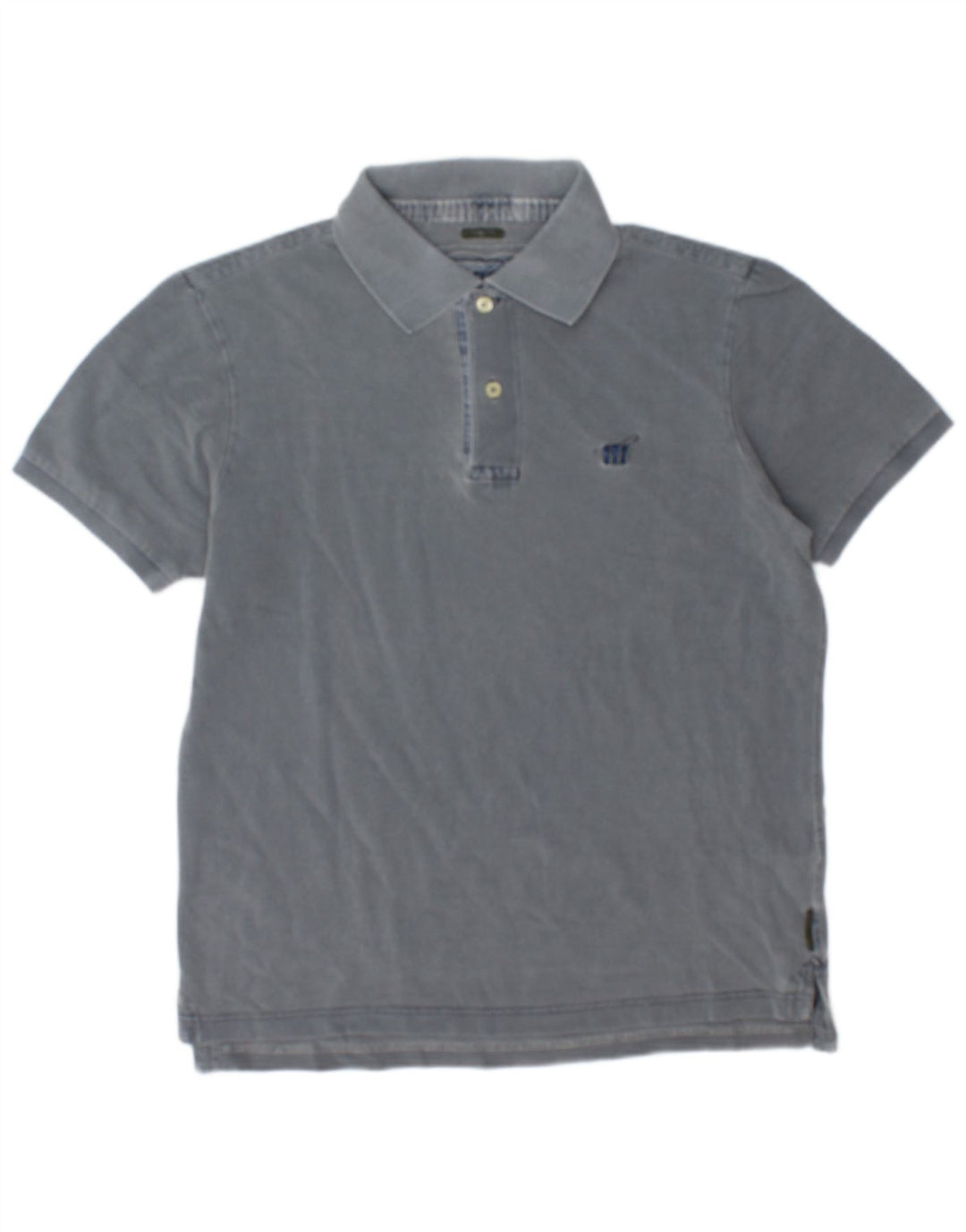 Tricou polo Henry Cottons pentru bărbați, bumbac gri mediu