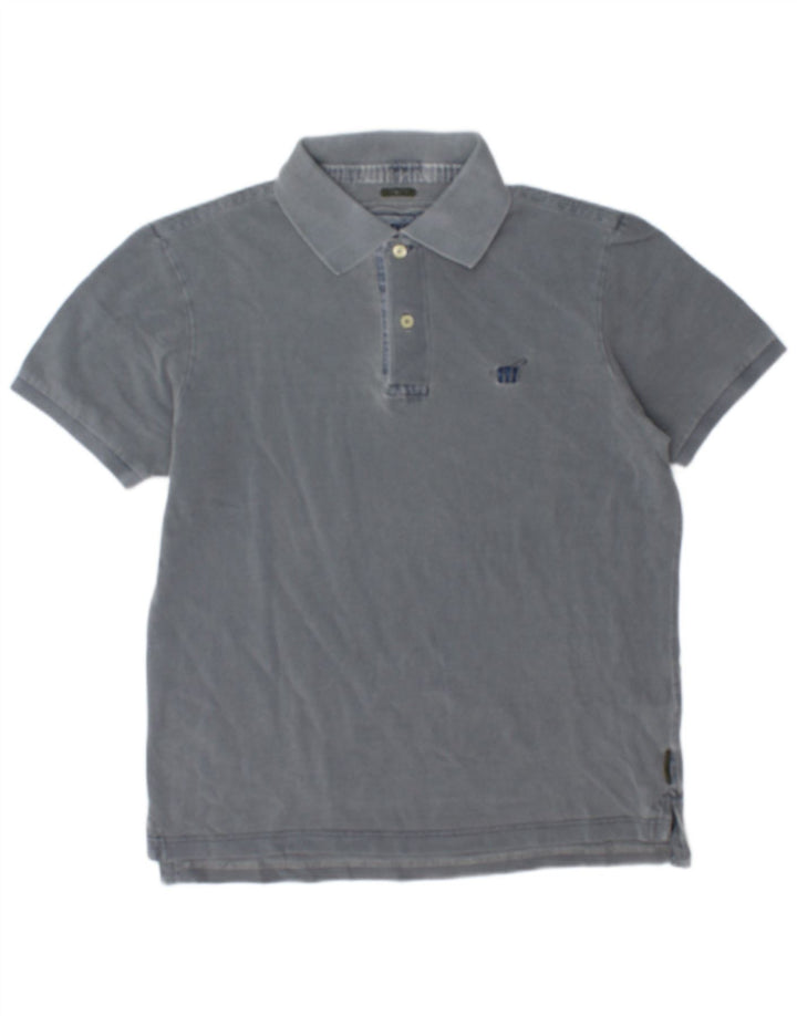 Tricou polo Henry Cottons pentru bărbați, bumbac gri mediu