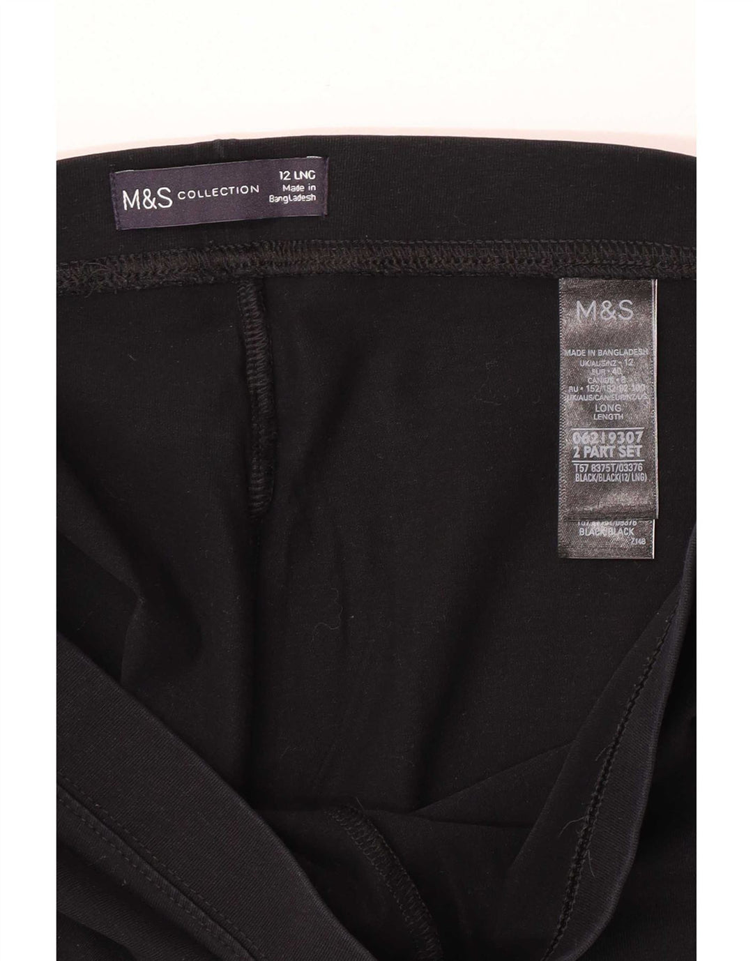 Leggings pentru femei Marks & Spencer UK 12 bumbac mediu negru