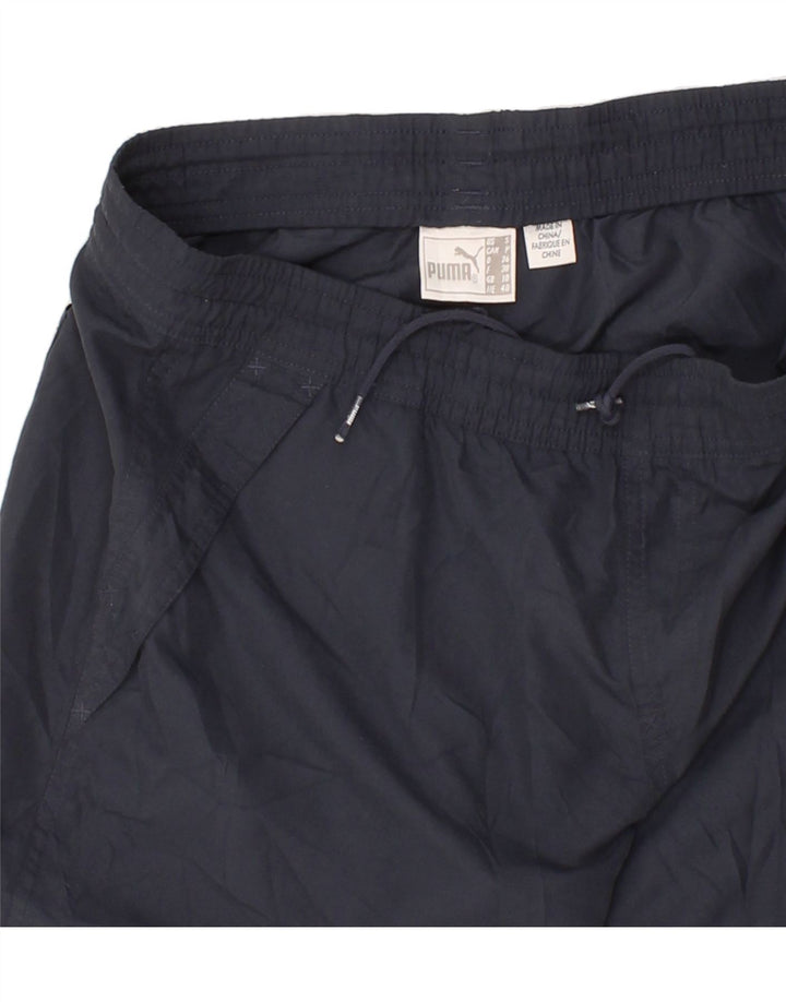 PUMA Womens Bermuda Sport Shorts UK 10 Small Navy Blue Vintage Puma and Second-Hand Puma from Messina Hembry 