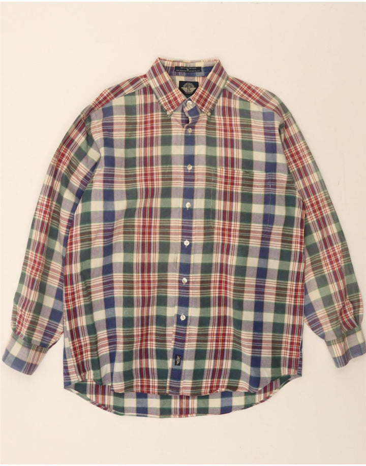 DOCKERS Mens Flannel Shirt Medium Multicoloured Check Cotton Vintage Dockers and Second-Hand Dockers from Messina Hembry 