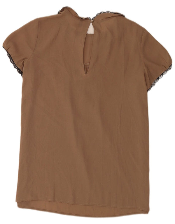 Bluză pentru femei Benetton Top UK 10 Small Beige Poliester