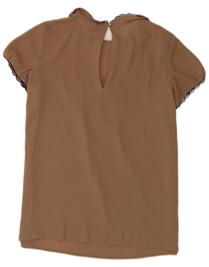 Bluză pentru femei Benetton Top UK 10 Small Beige Poliester