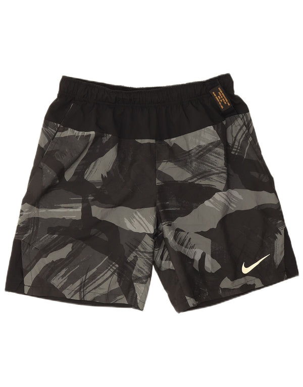 Pantaloni scurți sport Nike Dri Fit pentru bărbați, mari, negru, din poliester de camuflaj