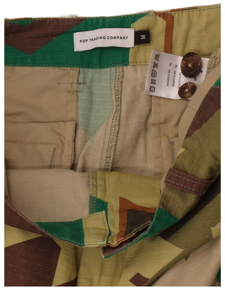Pantaloni cargo vintage pentru bărbați, medii L32 L28, bumbac geometric multicolor