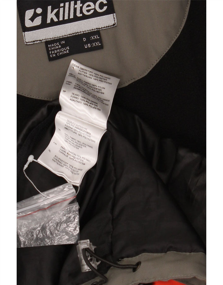 Jachetă pentru bărbați KILLTEC, cu glugă, Marea Britanie 44 2XL, nailon color bloc, gri