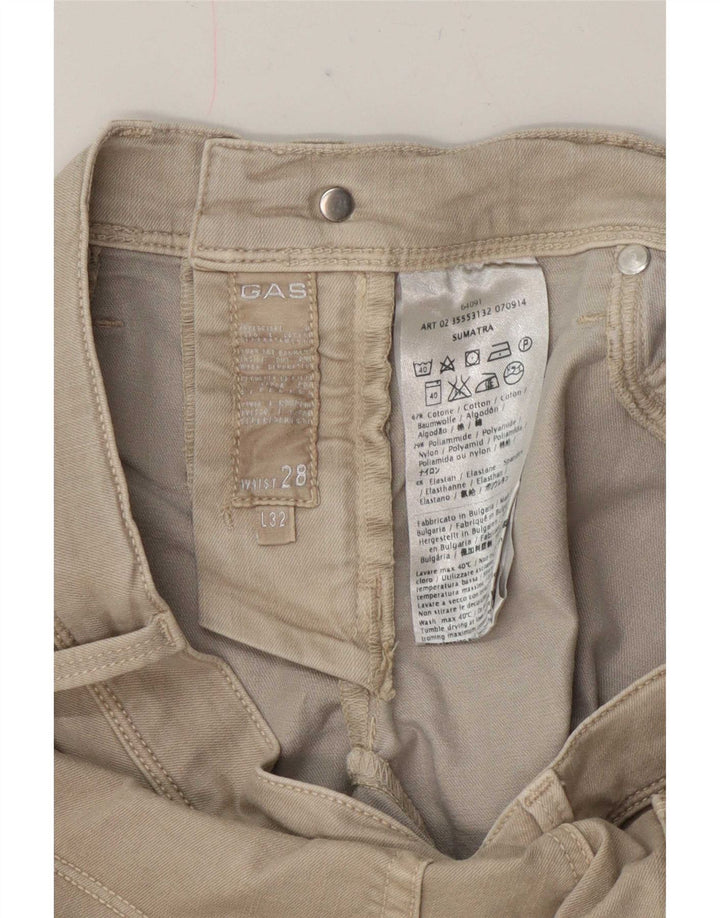 Blugi slim pentru femei Gas W28 L32 bumbac bej