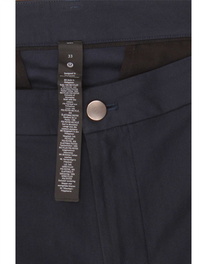 Pantaloni scurți chino pentru bărbați Lululemon W33 Poliester bleumarin mediu