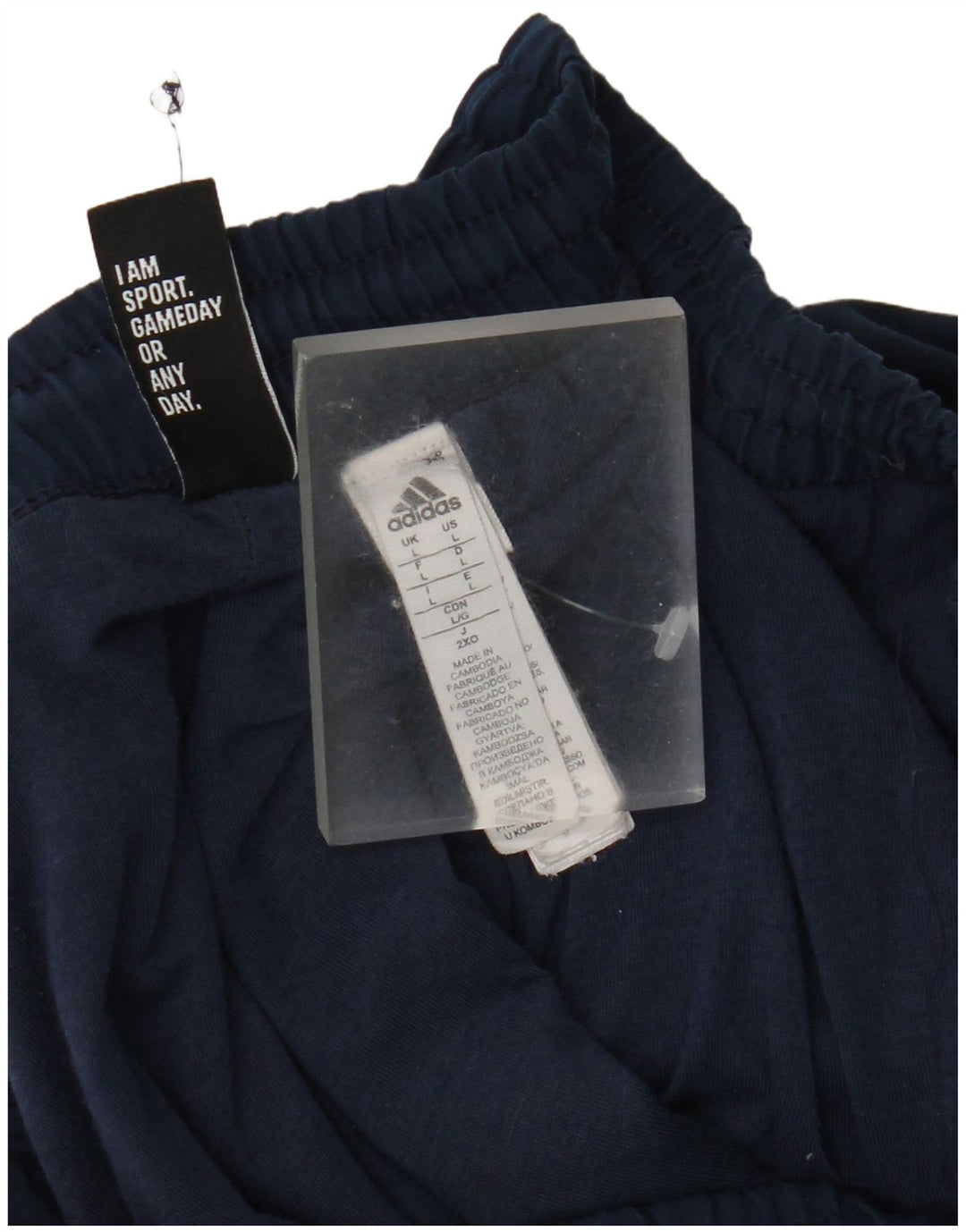 Pantaloni de trening pentru bărbați Adidas Pantaloni de jogging mari, bleumarin, poliester