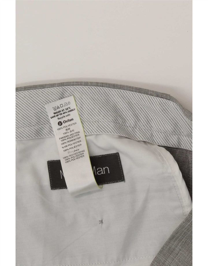 Pantaloni de costum pentru bărbați Marks & Spencer L32 L29 Gri poliester