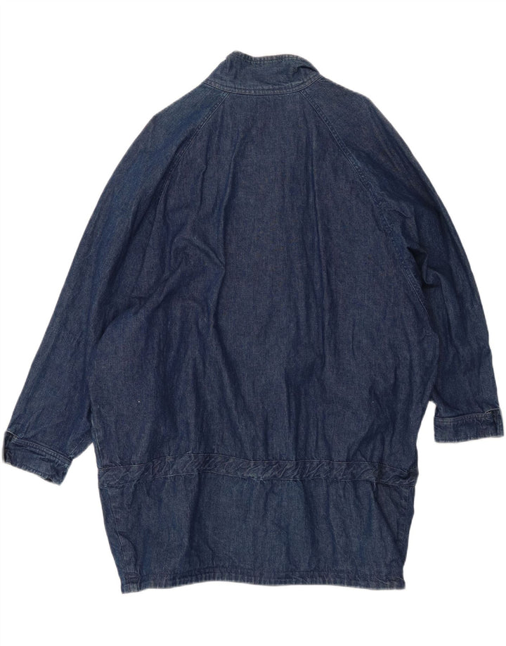 Palton de blugi supradimensionat pentru femei vintage EU 42, bumbac albastru mare