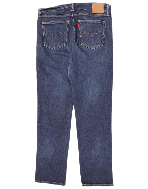 Blugi drepti cu talie mare Levi's 724 pentru femei L32 L30 bumbac albastru