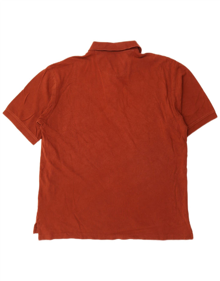 Tricou polo Izod pentru bărbați, bumbac maro mare