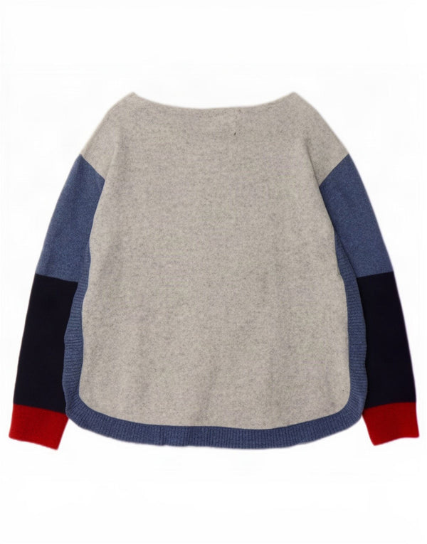 White Stuff Pulover pentru damă cu gât de barcă UK 18 XL Gri Colorblock