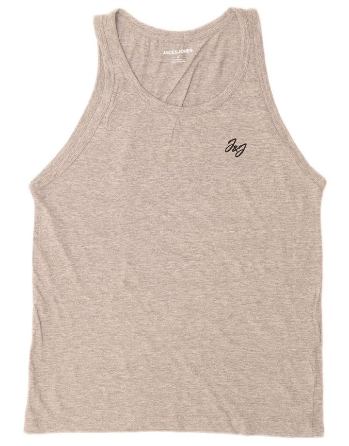 Vestă Jack & Jones pentru bărbați, bumbac, gri mediu
