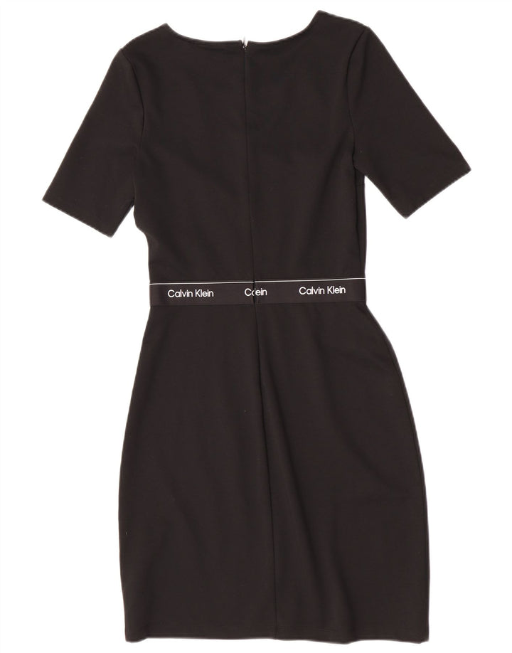 Calvin Klein Rochie cu teacă grafică pentru femei EU 34 XS Poliester negru