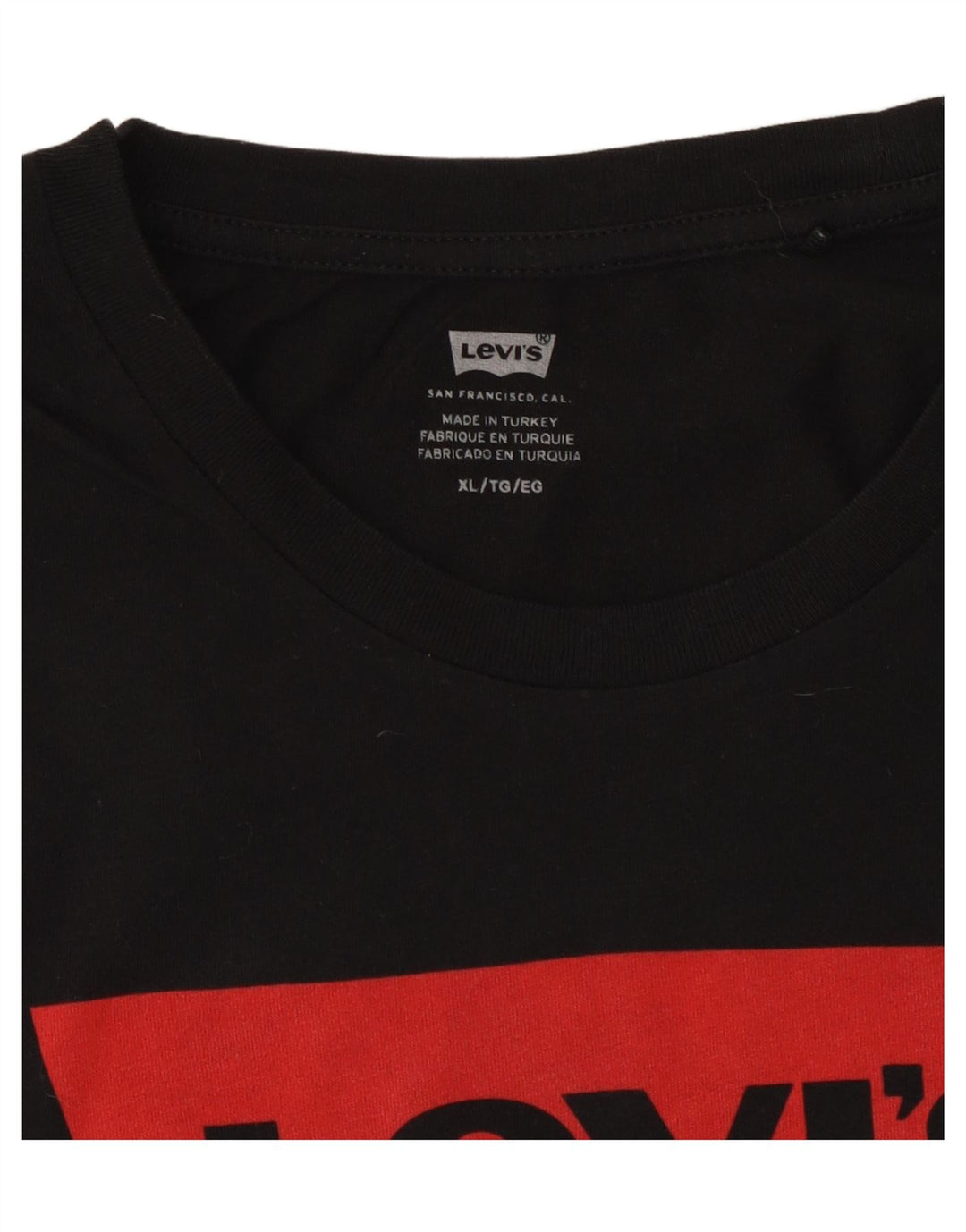 Tricou cu grafic pentru femei LEVI'S Top UK 18 XL Negru