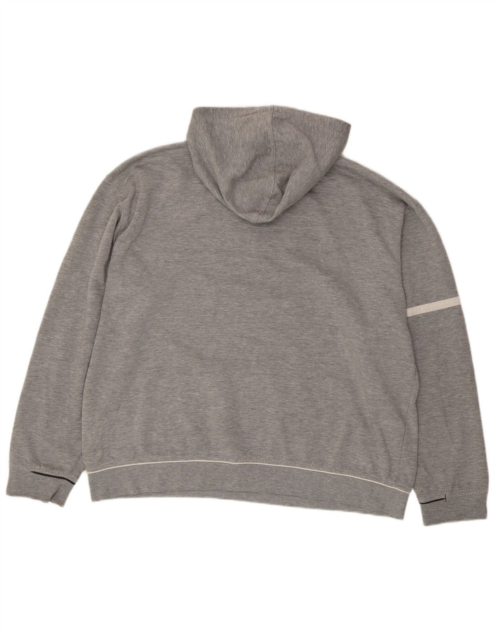 Jumper Reebok pentru bărbați cu glugă grafică XL, poliester cu pături gri