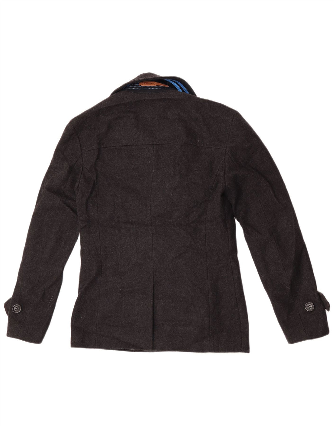 Palton de măzăre pentru bărbați Superdry UK 36, lână neagră mică