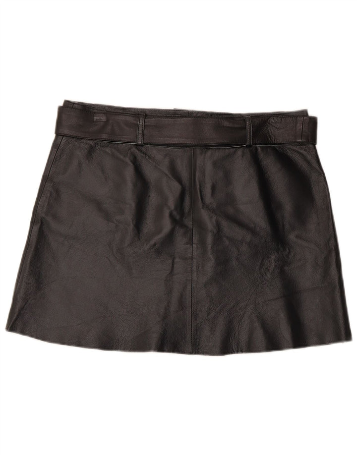 Fusta Mini piele Conbipel Femei IT 44 Medium W34 Piele Neagra
