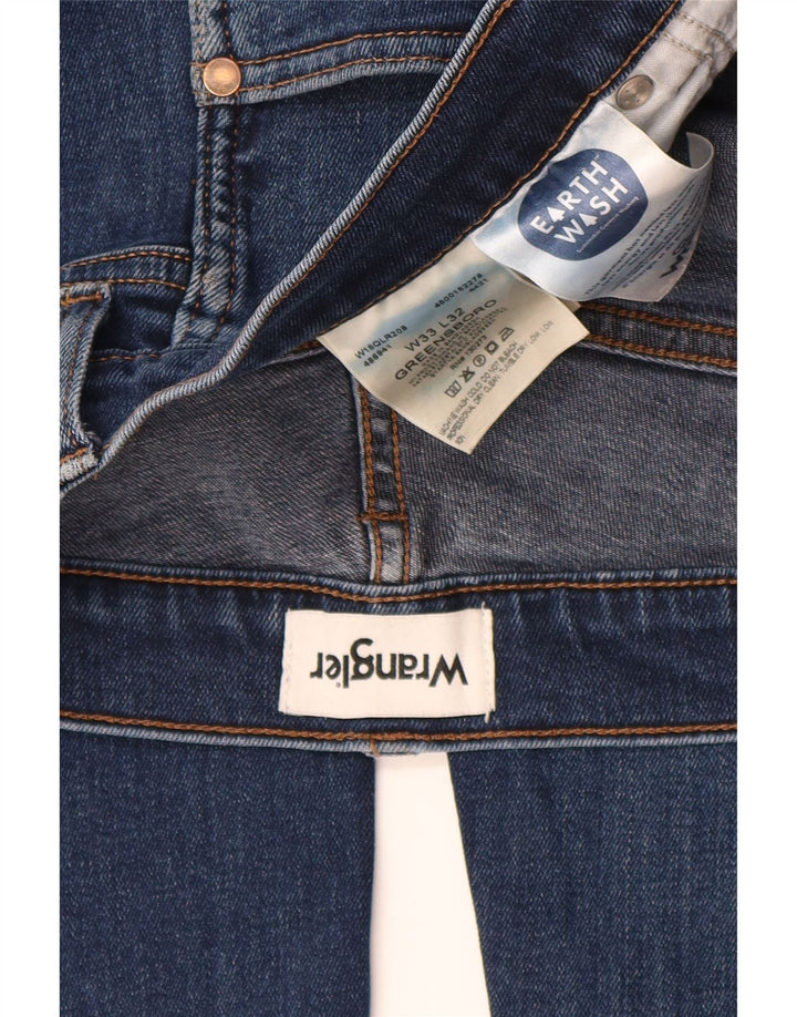 Blugi WRANGLER pentru bărbați Greensboro Straight W33 L32 Bumbac albastru