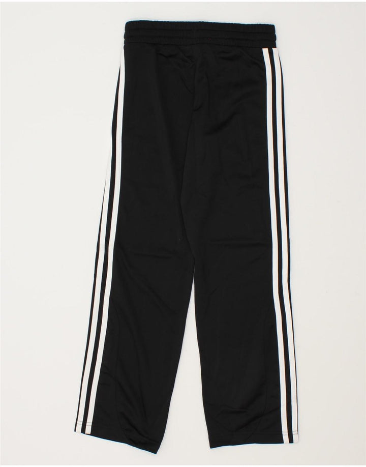 ADIDAS Girls Tracksuit Trousers 9-10 Years Small Black Polyester Vintage Adidas and Second-Hand Adidas from Messina Hembry 