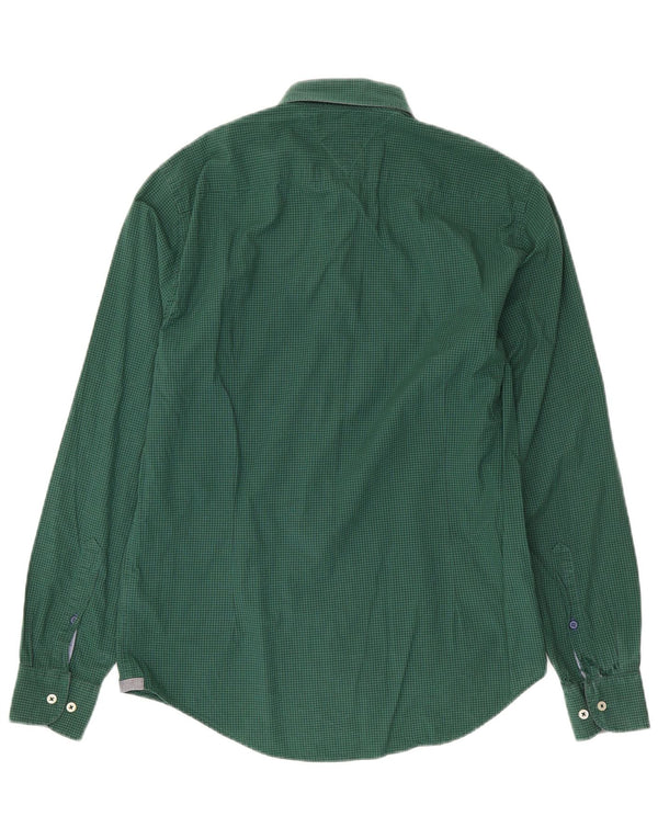 Cămașă pentru bărbați Tommy Hilfiger New York Fit, mică, verde, din bumbac