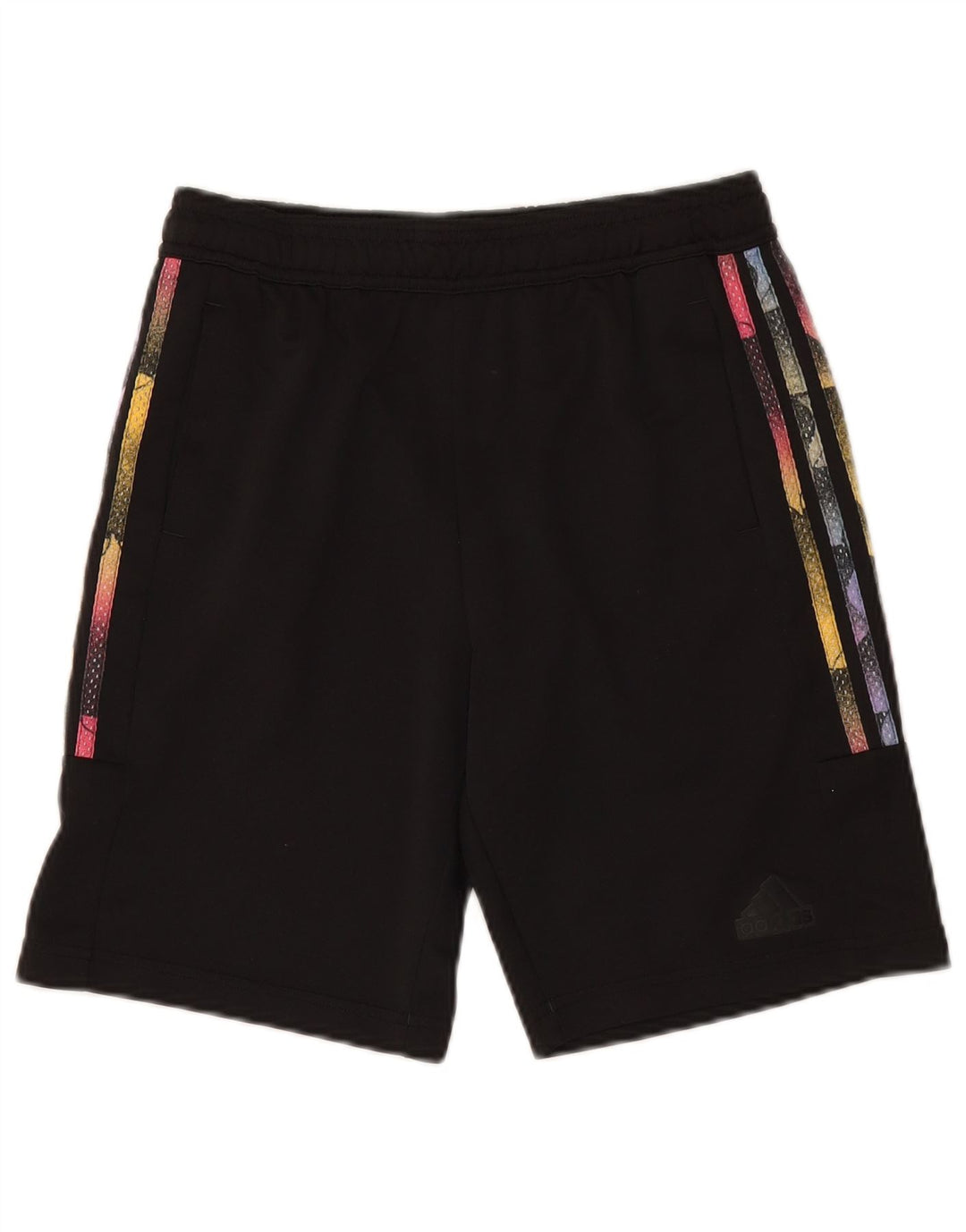 Pantaloni scurți sport pentru fete ADIDAS 13-14 ani W28 L8 poliester negru