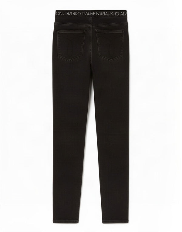Blugi super skinny Calvin Klein pentru femei cu talie înaltă L28 L27 negri