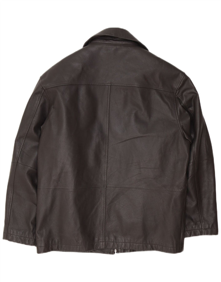 Geacă de piele pentru bărbați Canda IT 48 Medium Black