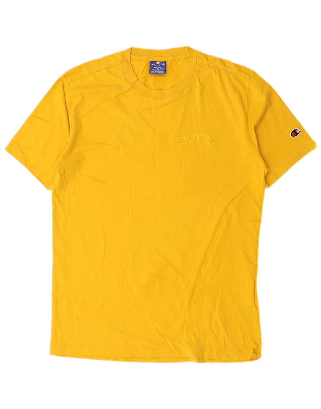 Tricou pentru bărbați Champion Top mic galben bumbac