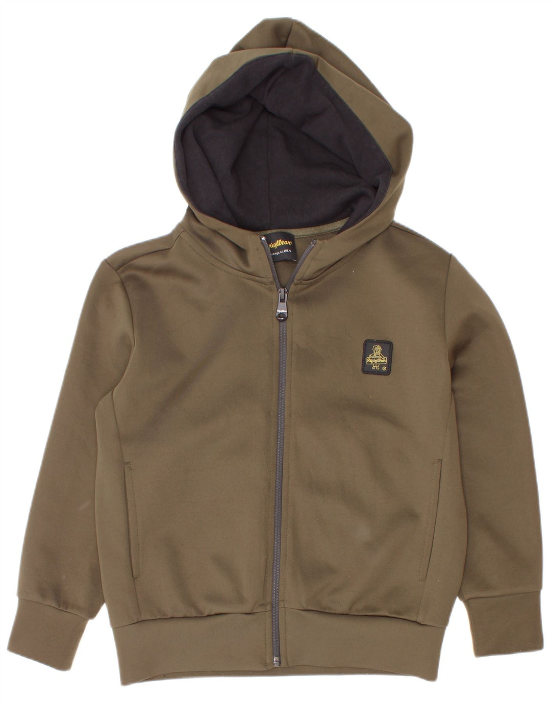 Refrigiwear Băieți Zip Hoodie Pulover 7-8 Ani Kaki Poliester