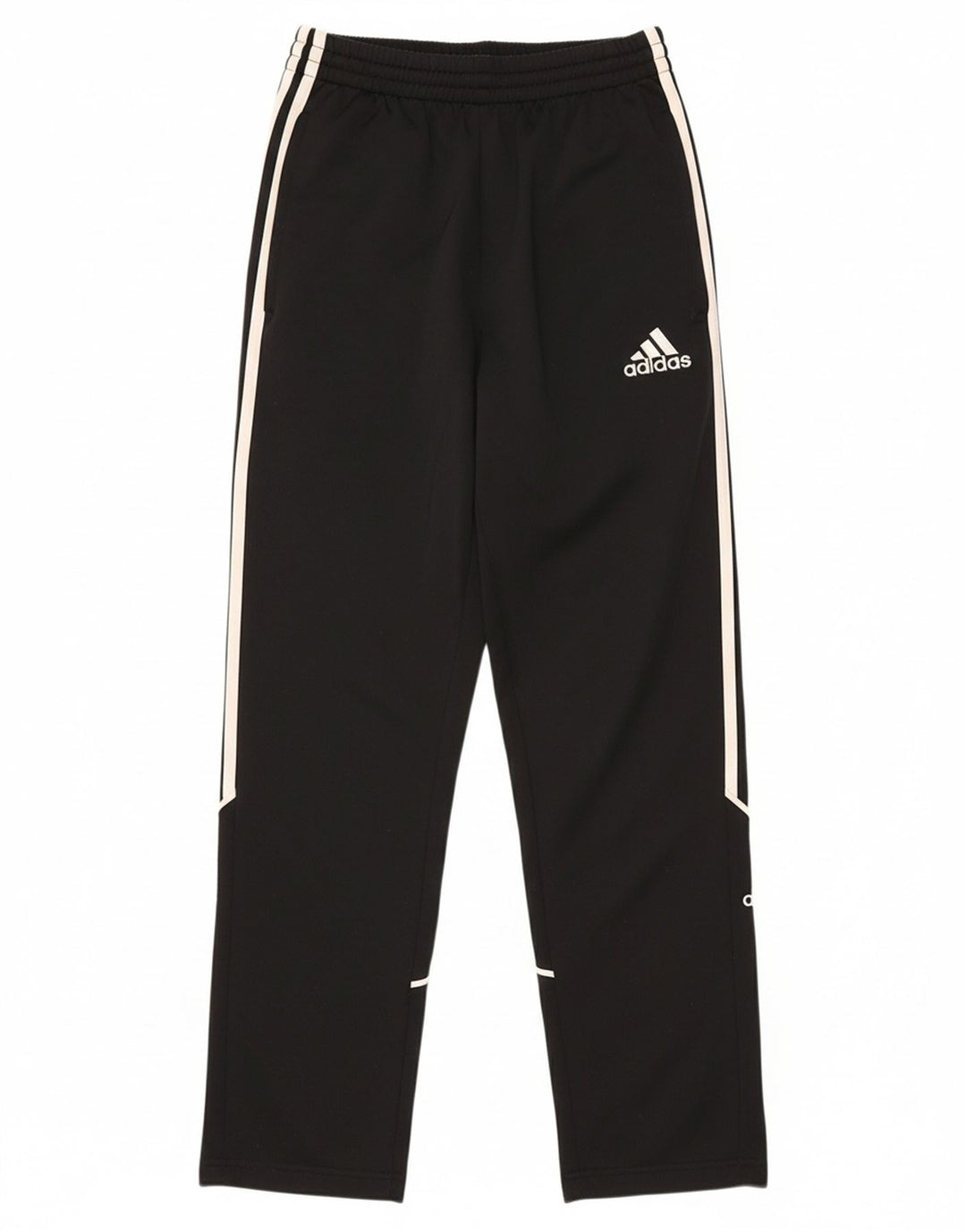 ADIDAS Boys Tracksuit Trousers 13-14 Years  Black Polyester