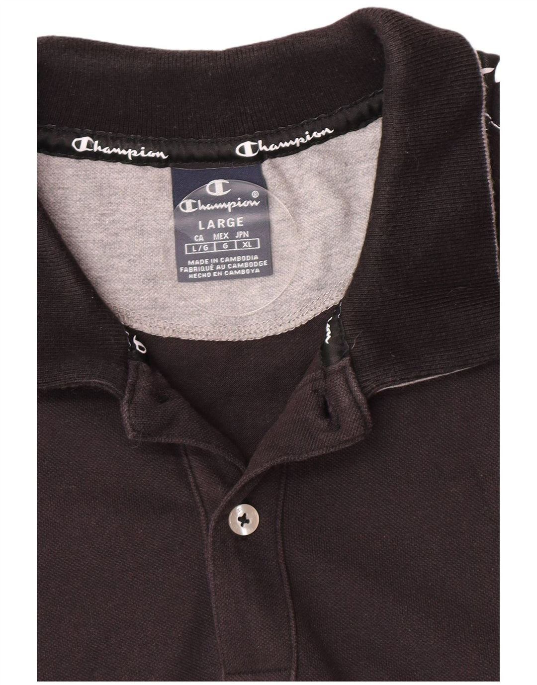 Tricou polo pentru bărbați Champion, mare, negru