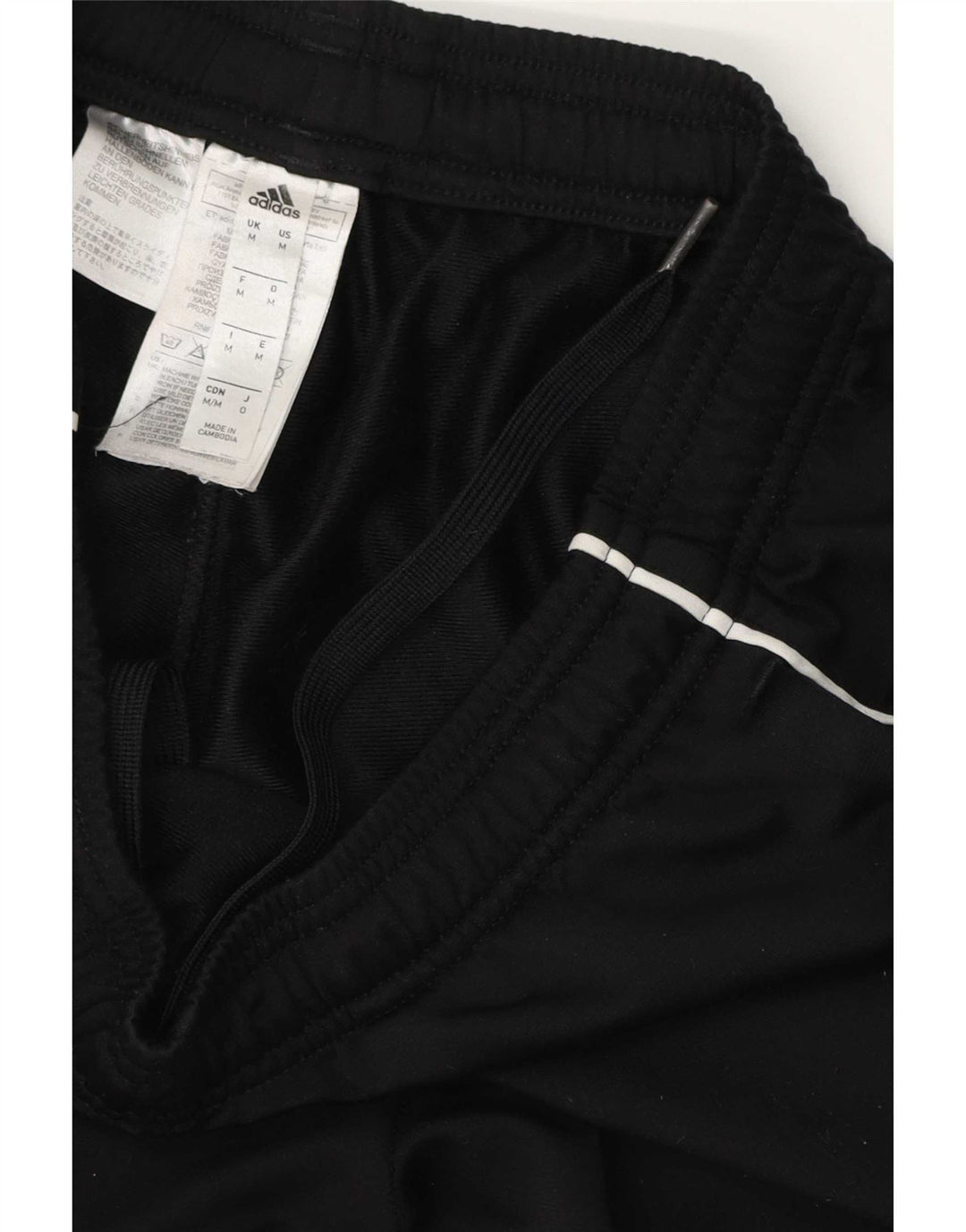 Pantaloni de trening Adidas pentru bărbați Joggeri poliester mediu negru