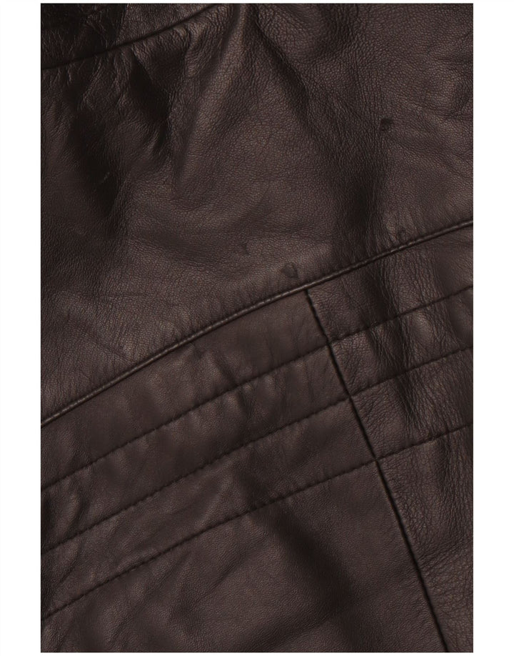 Jachetă de curse din piele pentru bărbați VINTAGE IT 54 2XL din piele neagră