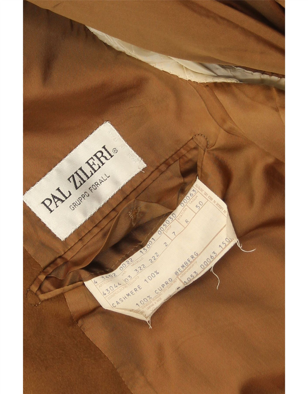 Jachetă pentru bărbați Pal Zileri cu 2 nasturi IT 50 Mare Bej Cașmir