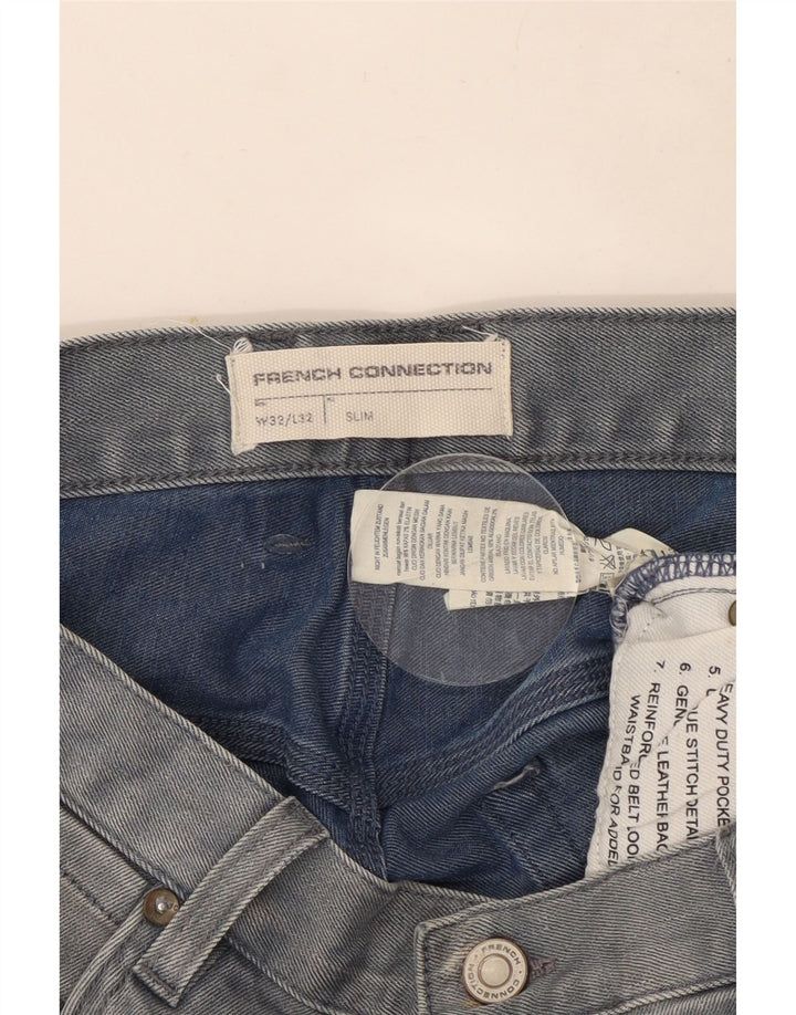Blugi slim pentru bărbați French Connection W32 L32 Bumbac albastru