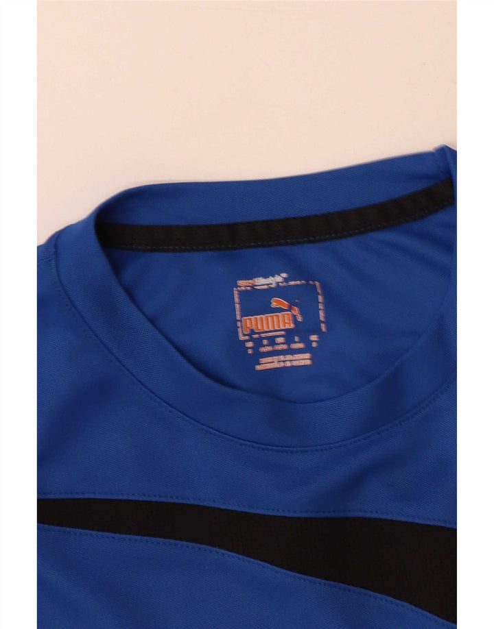 Tricou pentru bărbați Puma Top Small Blue Colorblock