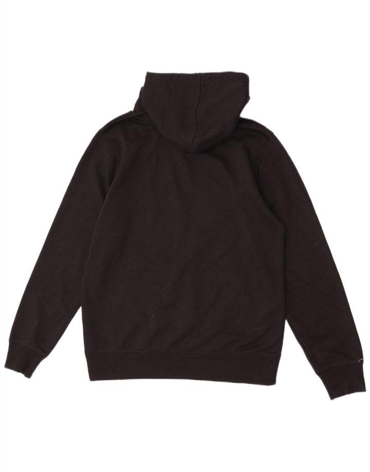Jack & Jones Pulover cu glugă grafic pentru bărbați, poliester mediu negru