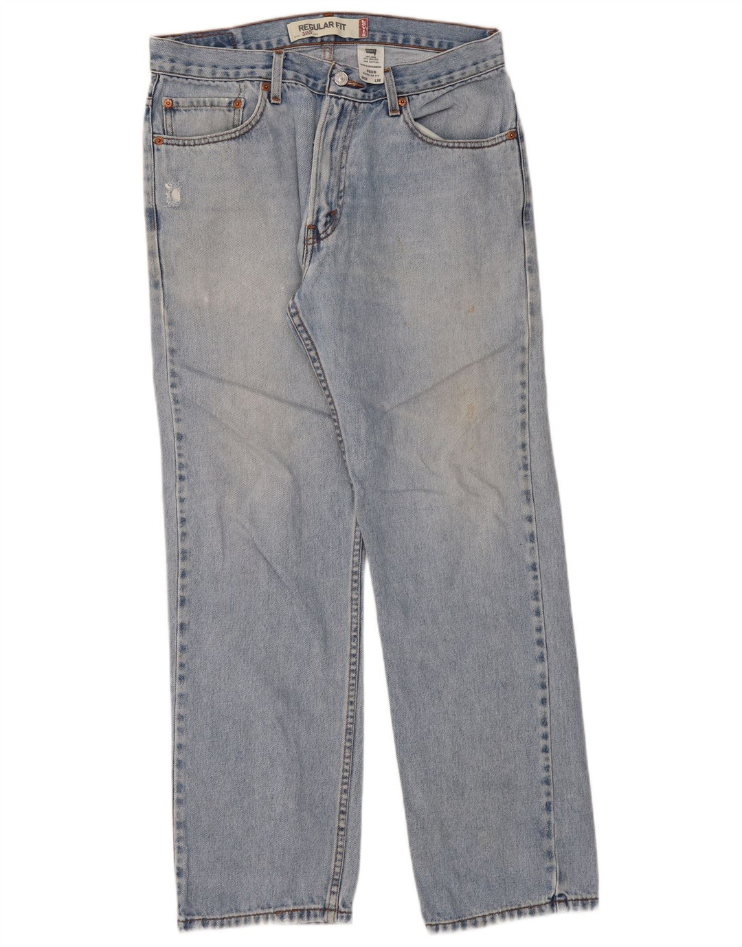 Blugi drepti pentru bărbați LEVI'S 505, cu ajustare normală, L34 L32, bumbac albastru