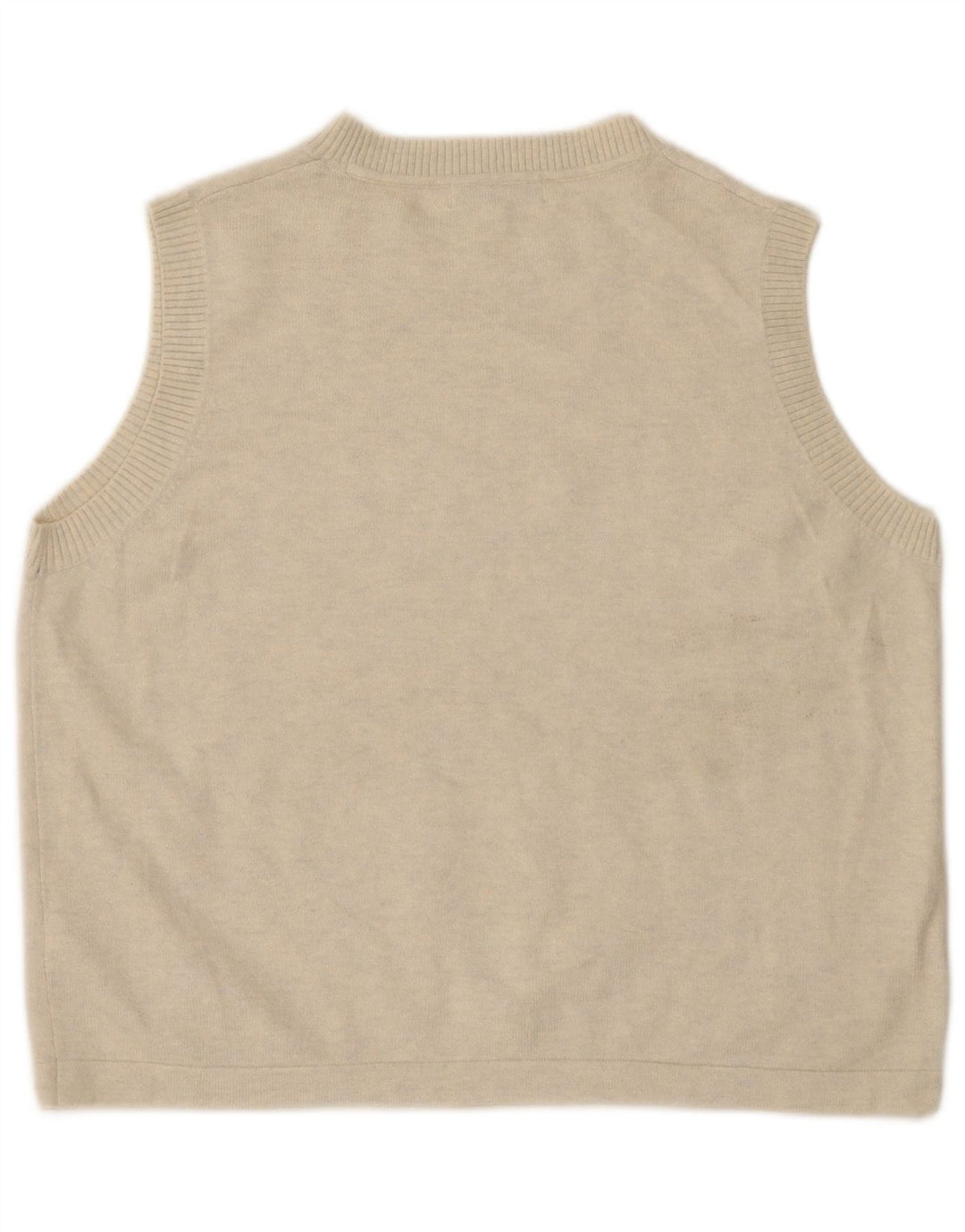 Marks & Spencer Womens Vest Tank Top UK 16 Large Off White Flecked