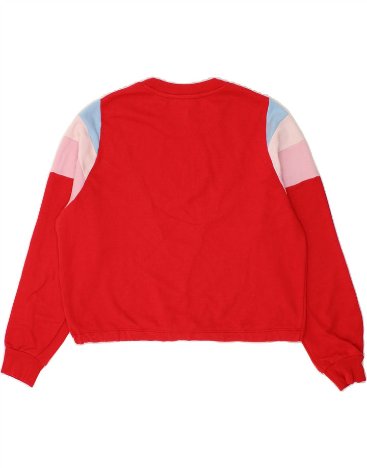 Pulover oversize crop LEVI'S pentru femei UK 6 XS Red Colorblock