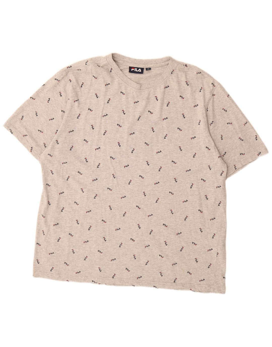 Tricou grafic pentru bărbați Fila Top XL bumbac cu pete gri