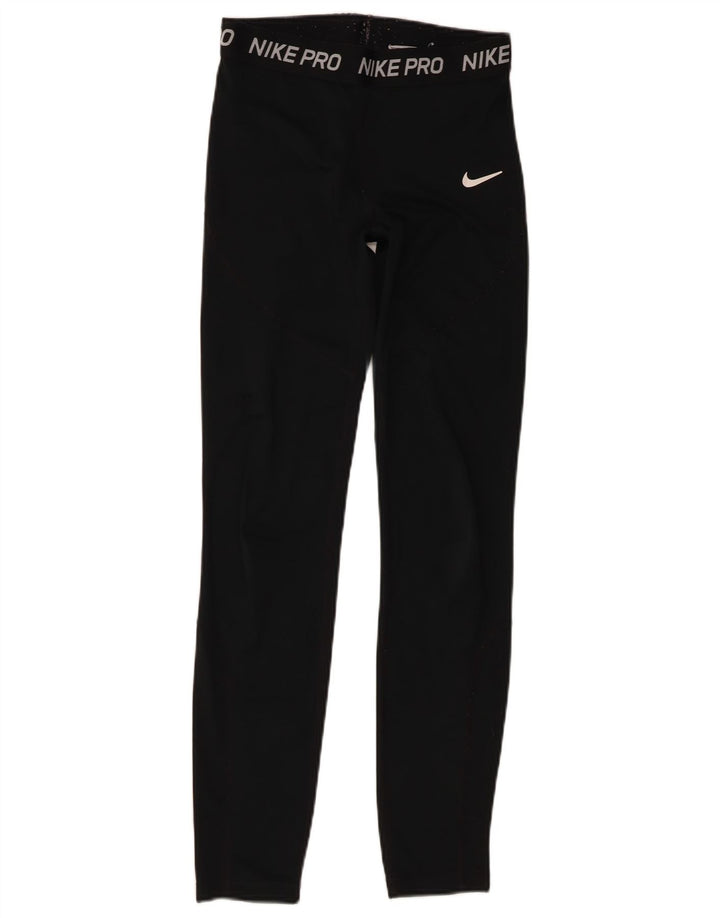 Leggings grafic Nike pentru femei UK 18 XL Poliester negru