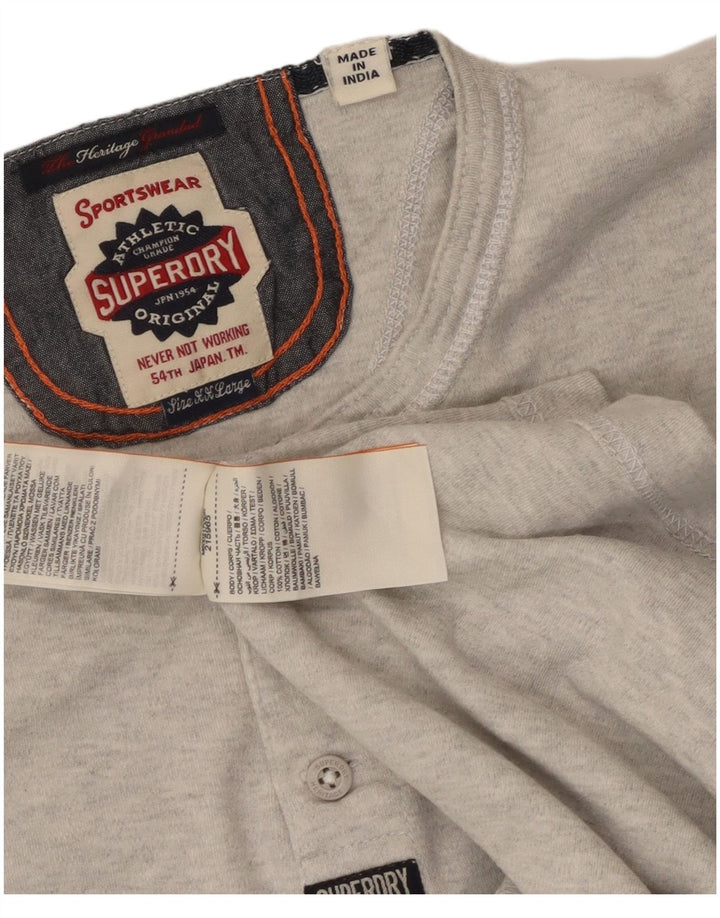 Tricou Superdry pentru bărbați Top 2XL bumbac gri