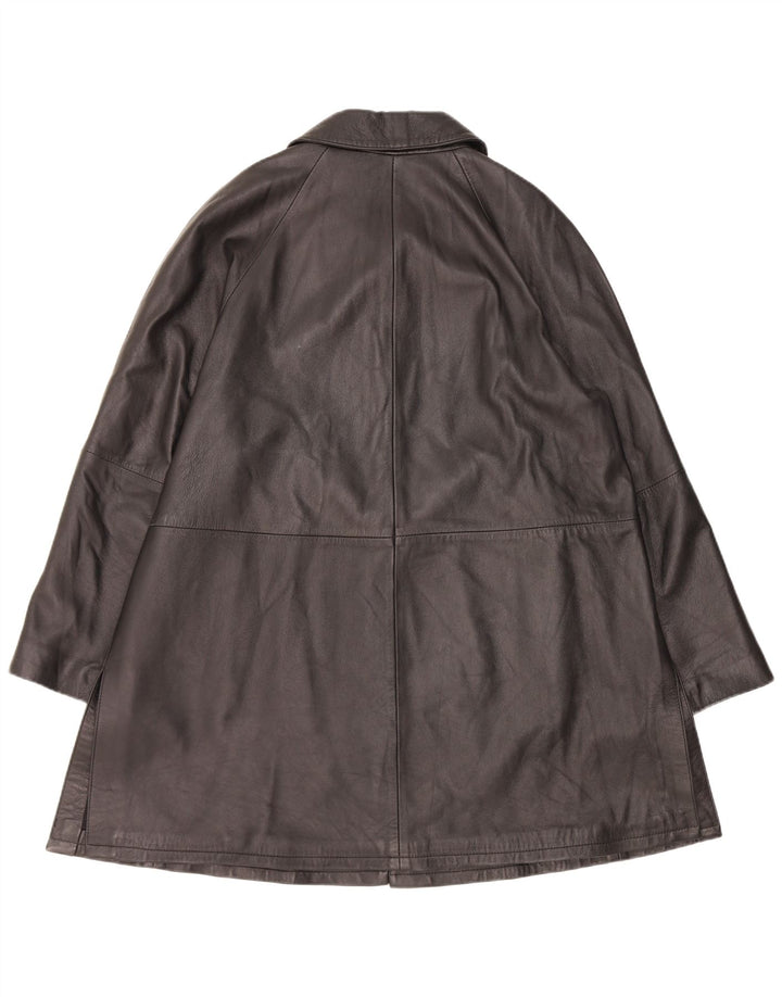 Palton din piele vintage pentru femei IT 48 XL negru